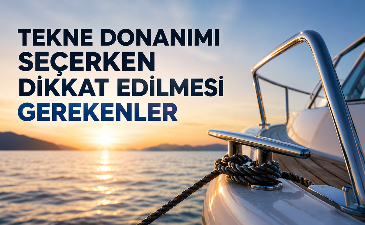 Tekne Donanımı Seçerken Dikkat Edilmesi Gerekenler